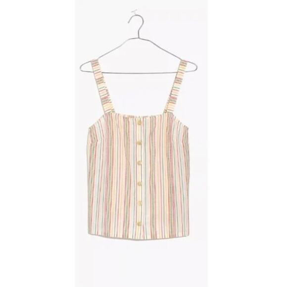 Madewell Stripe Cotton Tank Size Small - Picture 2 of 8